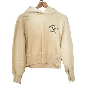 Abercrombie & Fitch Cream Pullover Hoodie Athletic Club SOHO NY Woman's Size M